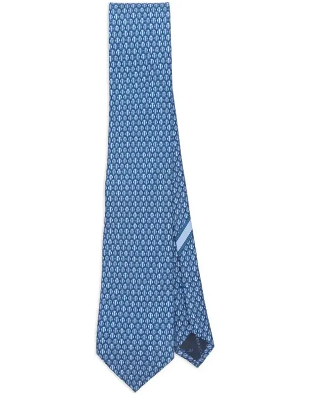 Silver Polka Dot Silk Tie