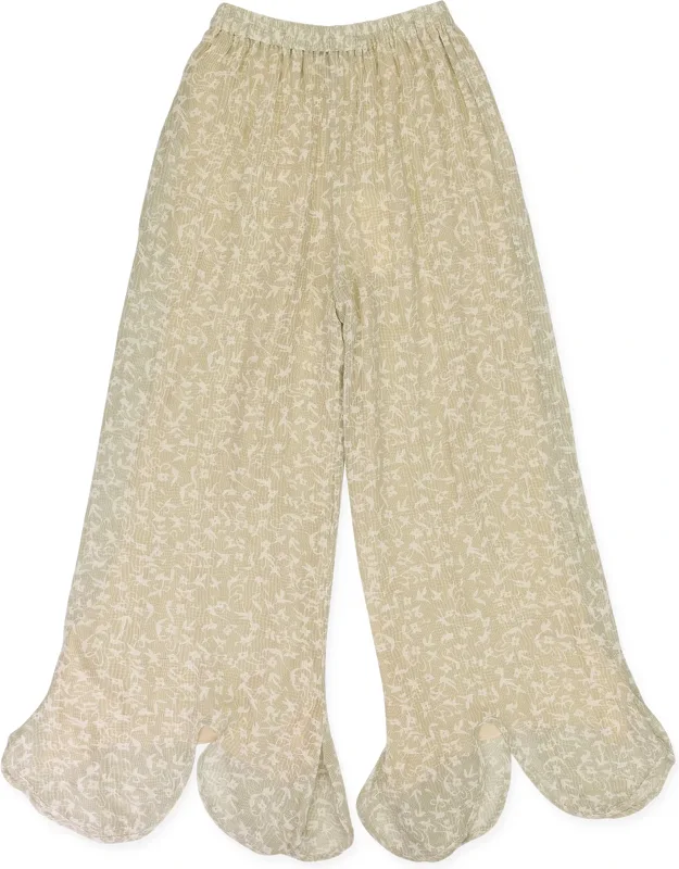 Wispy Flared Leg Straight Trousers
