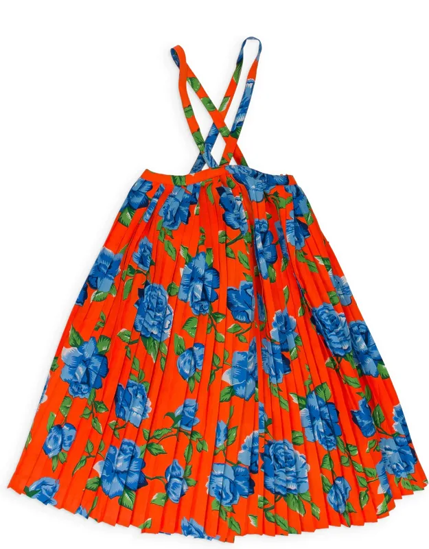 Pleated Trapeze Mini Dress