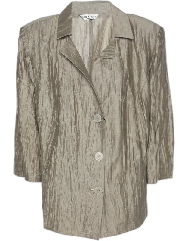 Texture Linen Blend Blazer