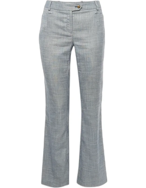 Straight Leg Mid-rise Trousers