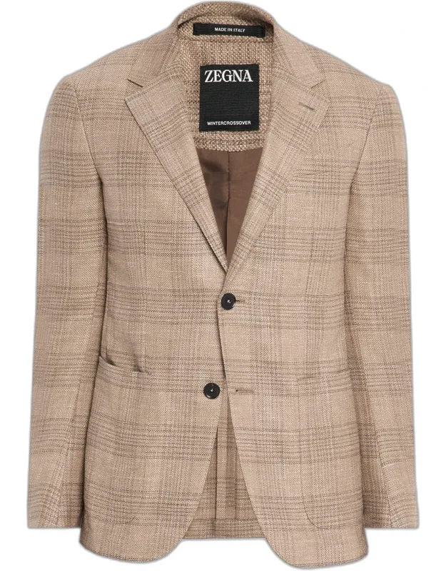 Winter Crossover Large Plaid Sport Coat