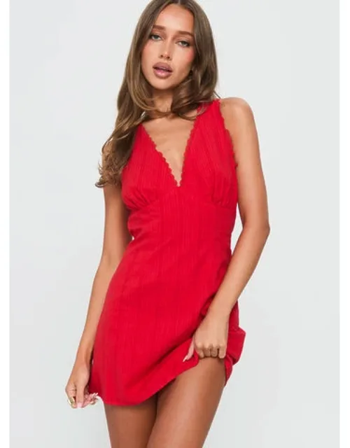 Edessa V Neck Mini Dress
