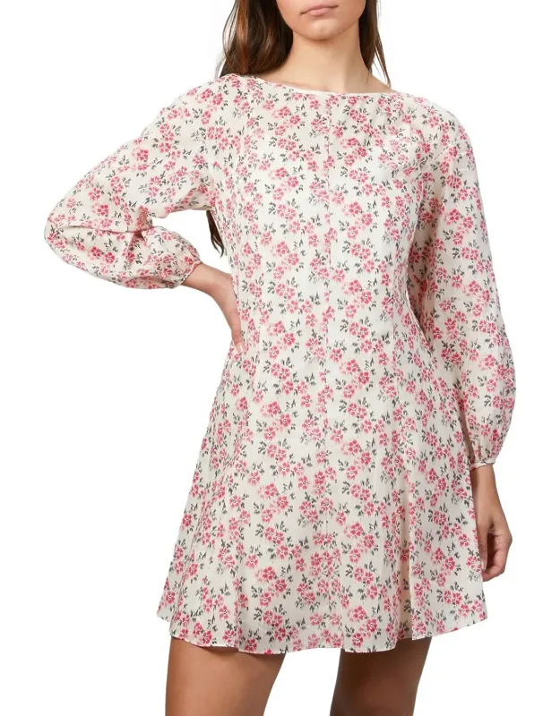 Ikat Long Sleeve Fleur Dress