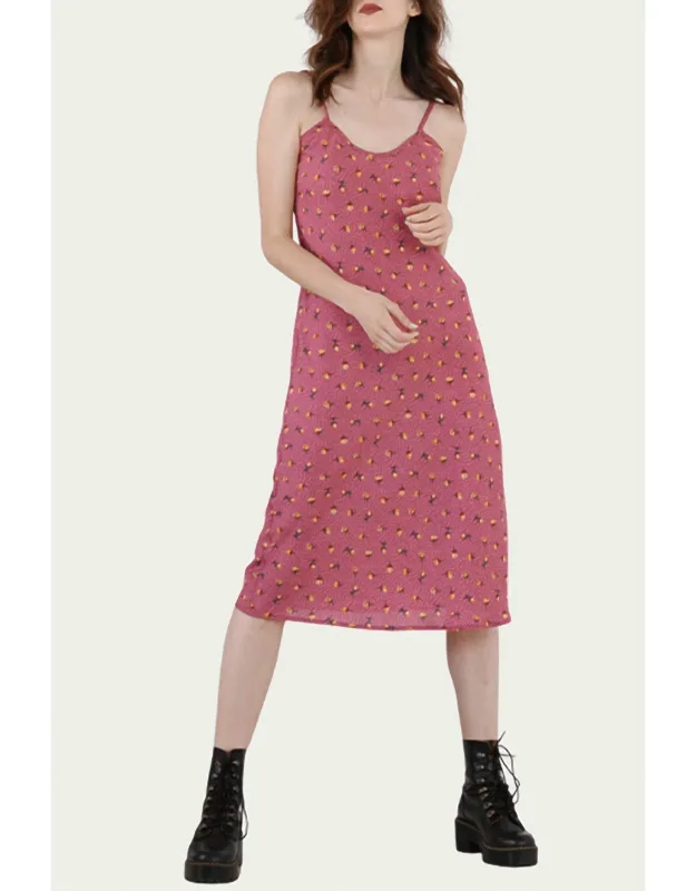 Floral-print Midi Slip Dress