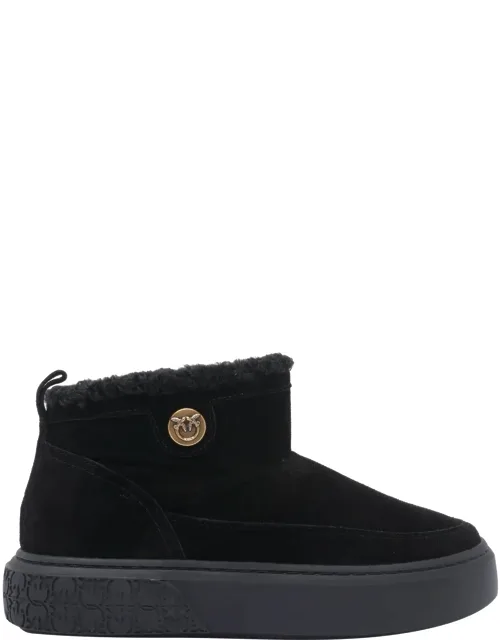 Boots Suede Upper Round Toe