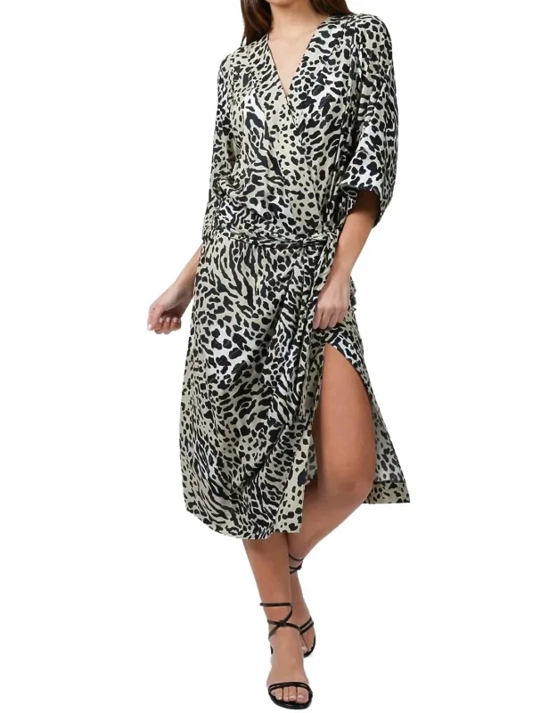 Drop Waist Kimono Dress