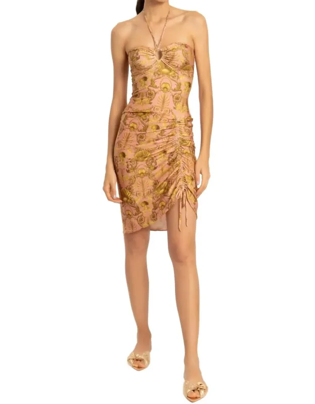 Seashell Frilled Midi Dress