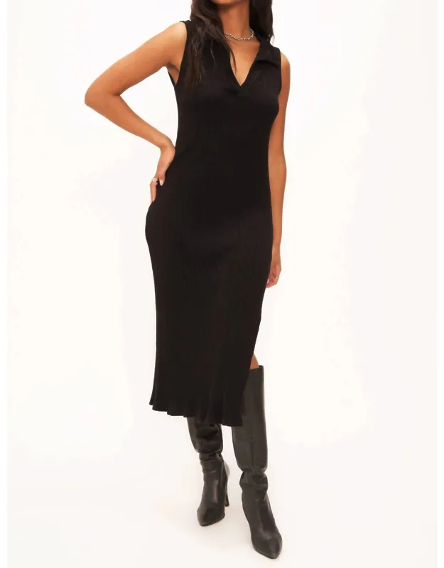 Smooth Operator Collared Sweater Rib Dress