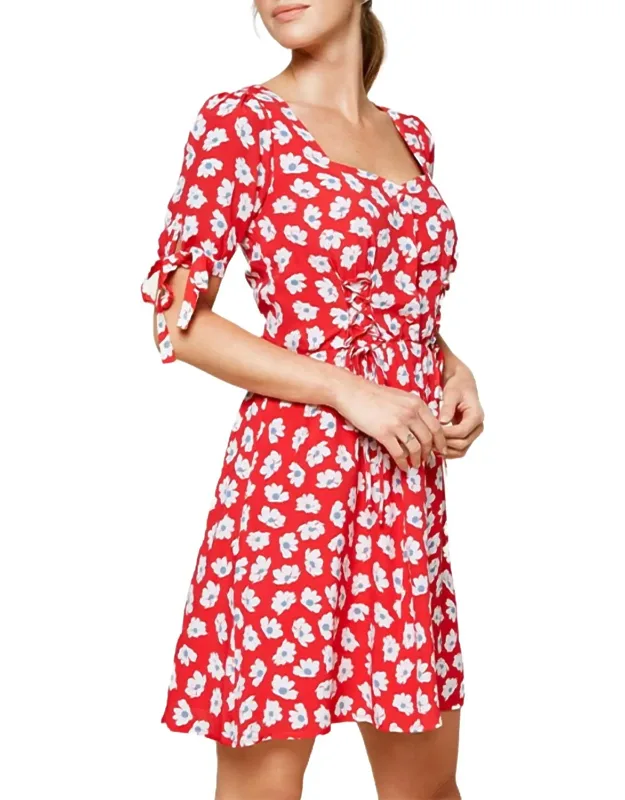 Floral-print Modal-blend Mini Dress