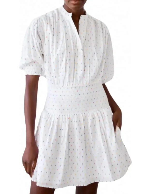 Mini Dress In Swiss Dot