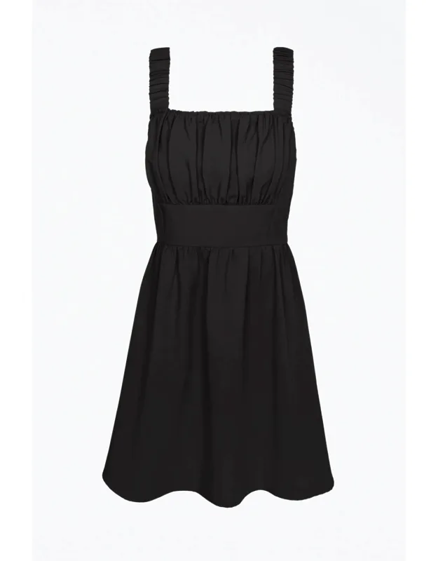 Scrunchie Strap Crepe Mini Dress