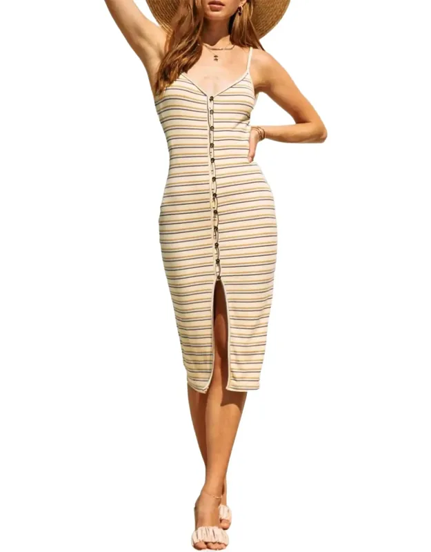 Ribbed Stretch Modal-jersey Midi Dress