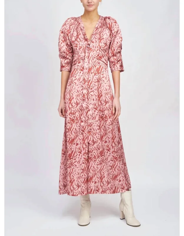 Printed Midi Dress