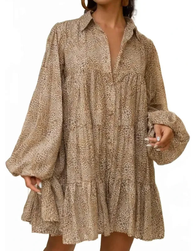 Anette Button Front Mini Dress