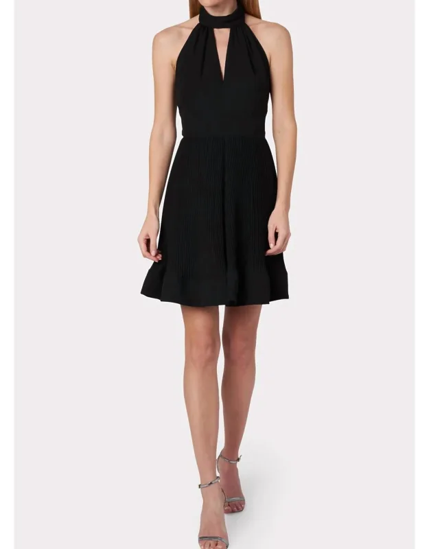 Pleated Mini Dress