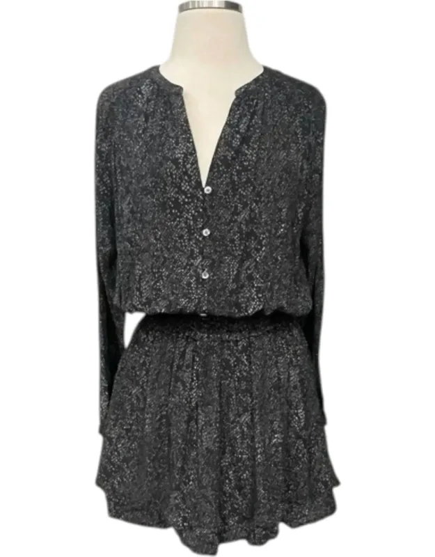 Animal Print Smocked Waist Mini Dress