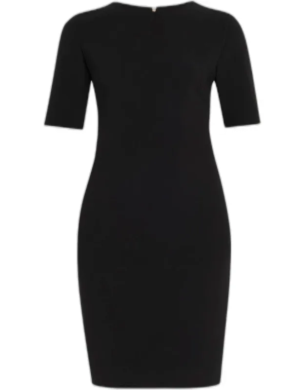 Wool Crepe Stretch Dress