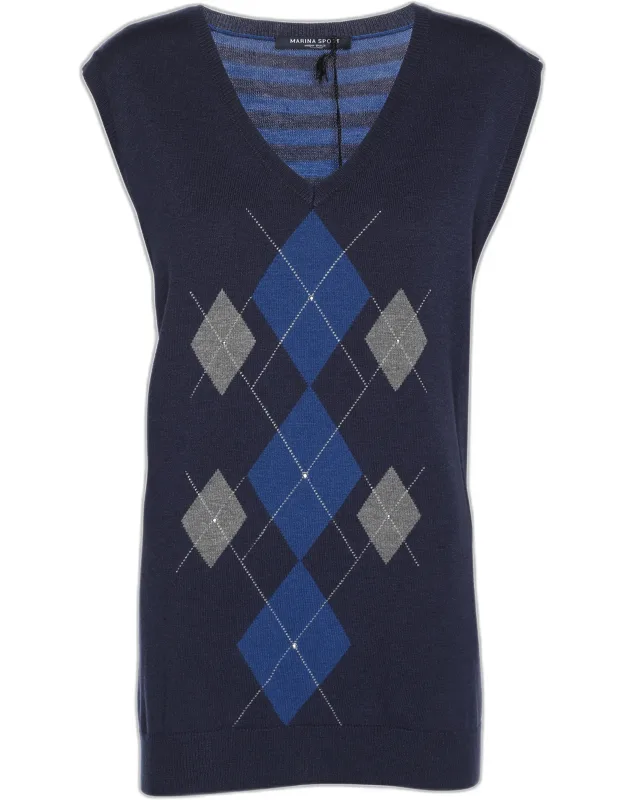 Striped Knit Half Sleeve Sweater
