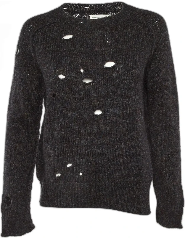 Distressed Mohair & Wool Sweater