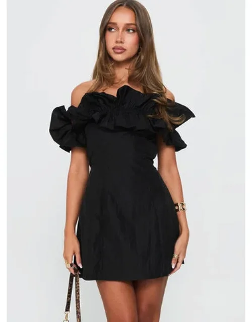 Frill Neck Mini Dress