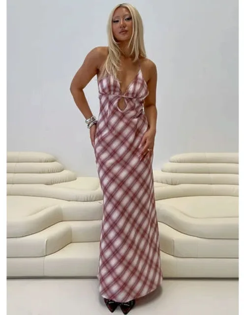 Backless Halter Maxi Dress