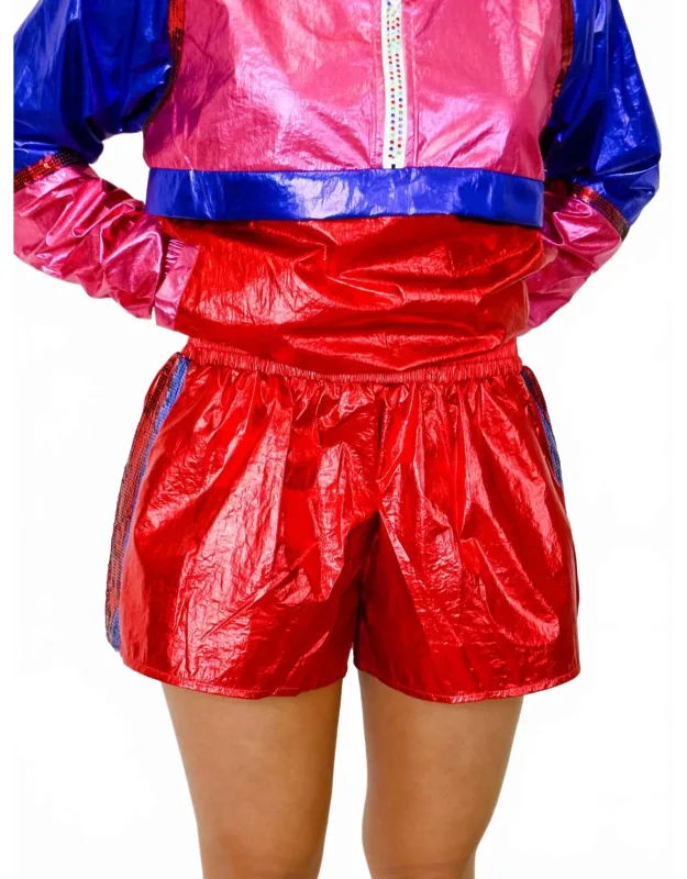 Metallic Active Shorts