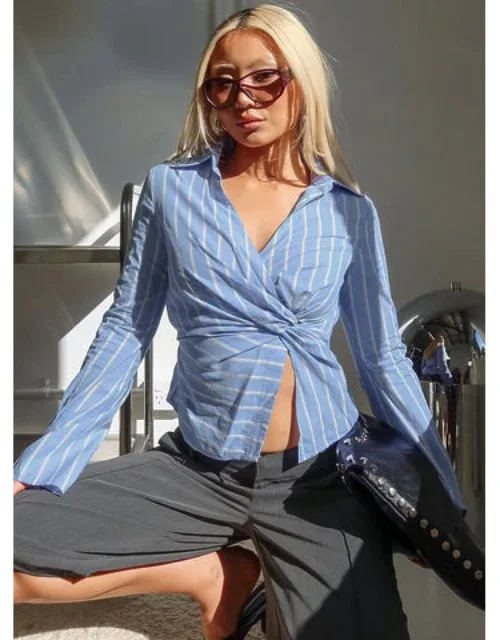 Ameliah Long Sleeve Twist Shirt