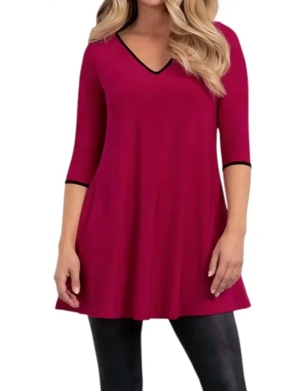 Reversible Trapeze Tunic Top