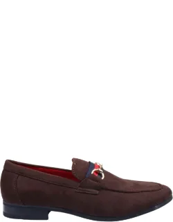 Loafer Shoes Suede Leather Lined Slip-on Buckle Formal