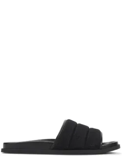 Sandals Crafted From Cotton And Leather Trim