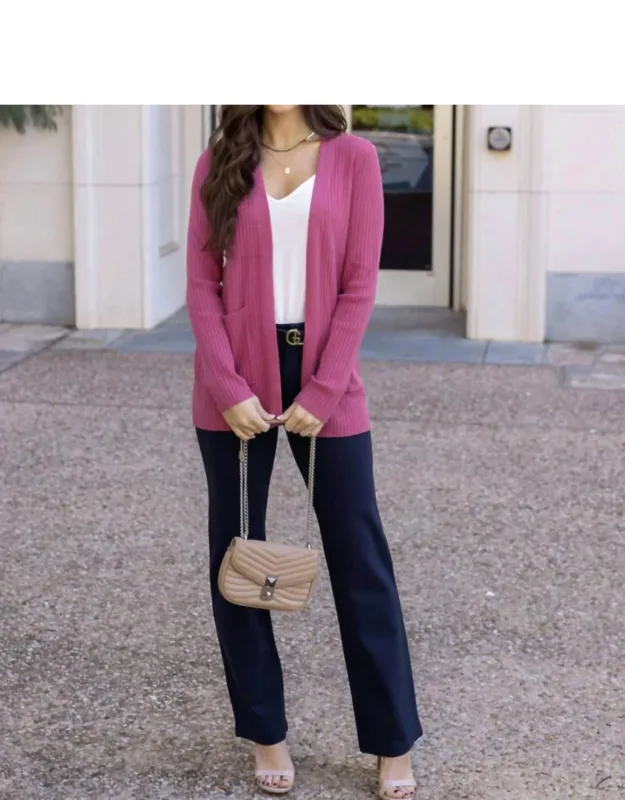 Ribbed Knit Cardigan