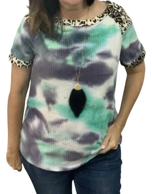 Tie Dye Short Sleeve Top
