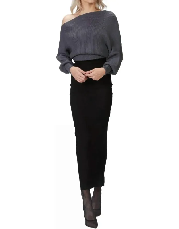 Off-shoulder Sweater