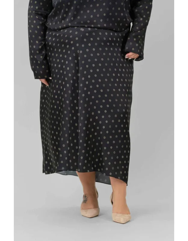Sun Dot Draped Slip Skirt