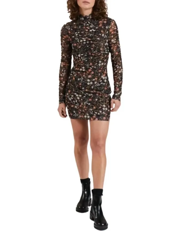 Midnight Fauna Mini Dress