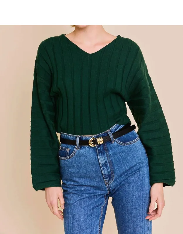 Long Sleeve V-neck Sweater