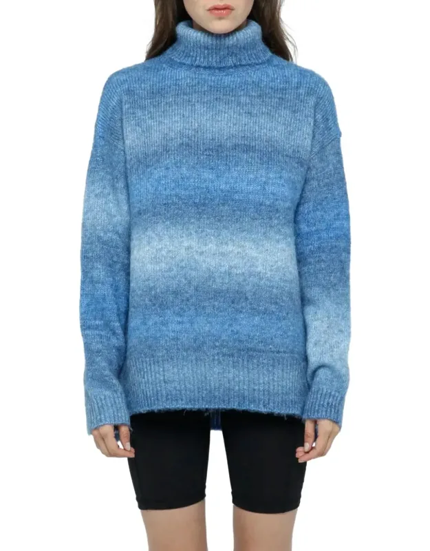 Ombré Turtleneck Sweater