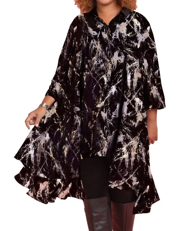 Eggnog Paint Splatter Birdie Dress