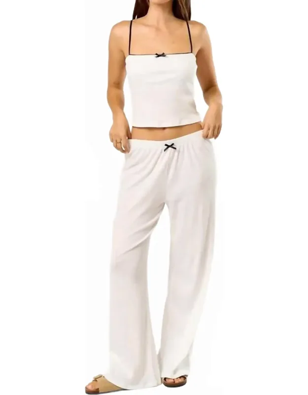 Bow Cami Top And Pants