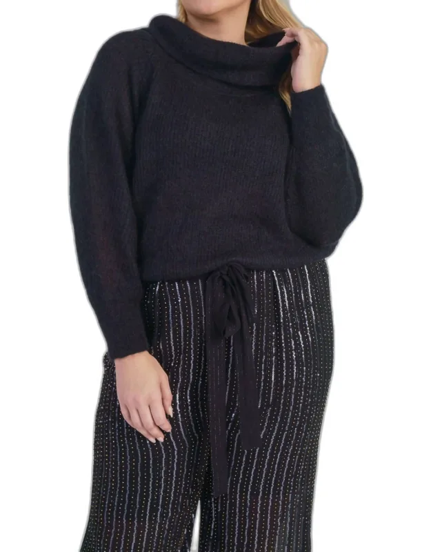 Caelie Mohair Bardot Sweater
