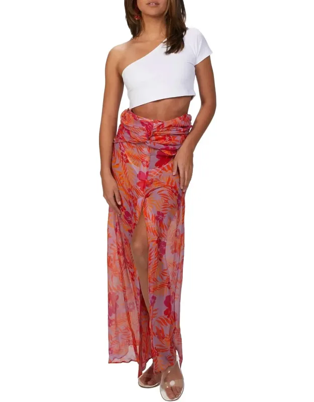 Tropical Georgette Skirt