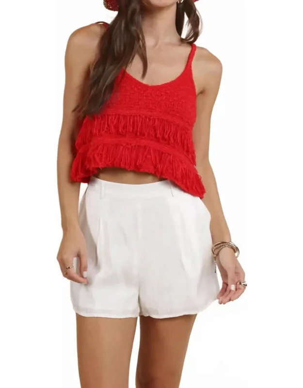 Fringe Sweater Tank