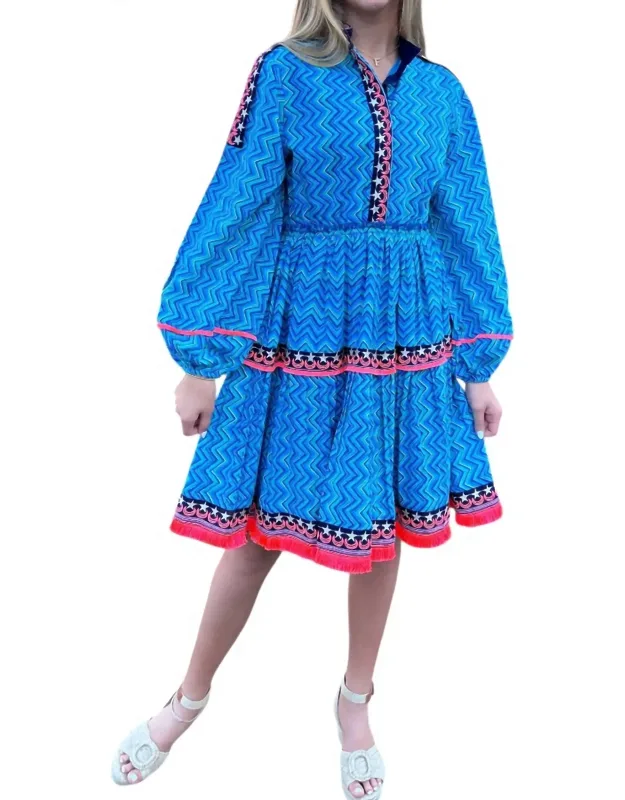 Ruhi Star Embroidery Dress