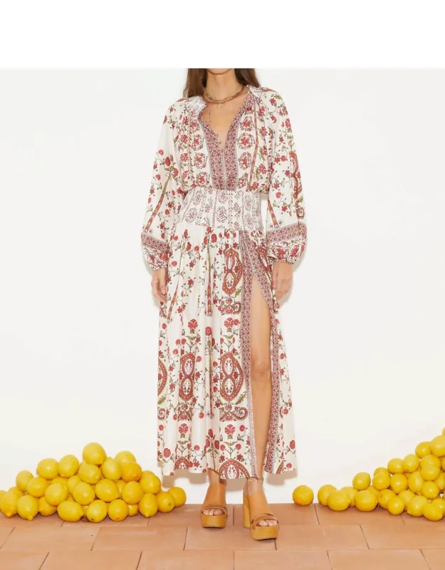 Ceres Shirred Maxi Dress