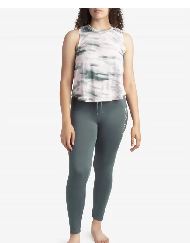 High Neck Tank Sleep Set With Leggings
