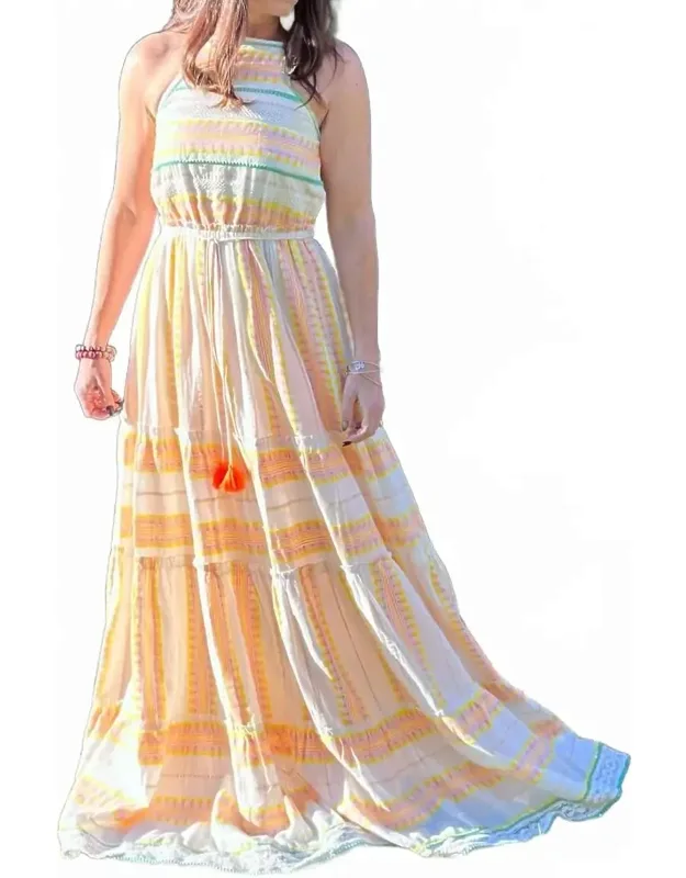 Saanvi Jacquard Cotton Maxi Dress