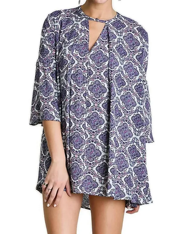 Quatrefoil Keyhole Dress