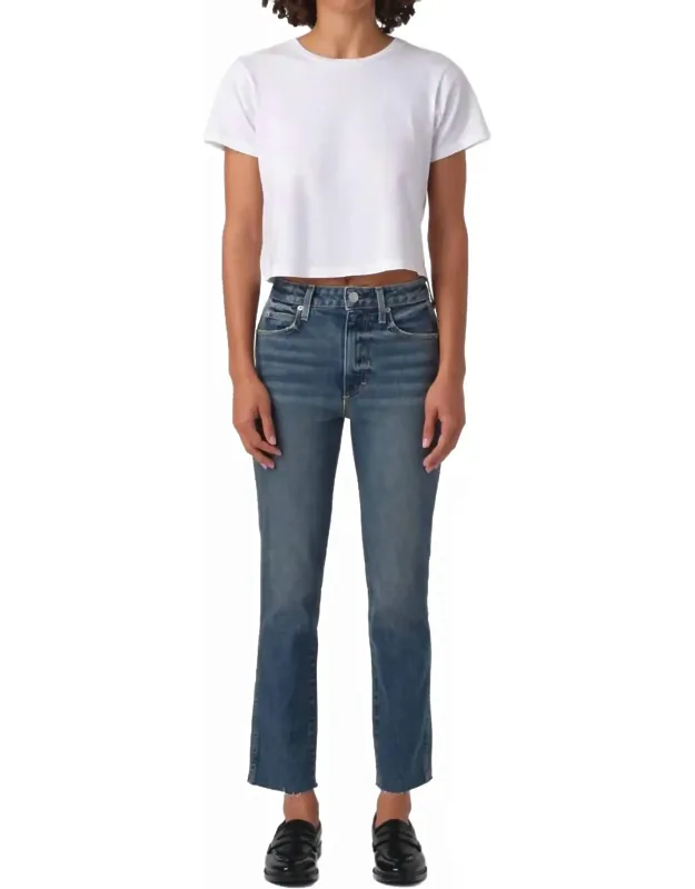 Crop High Rise Jeans