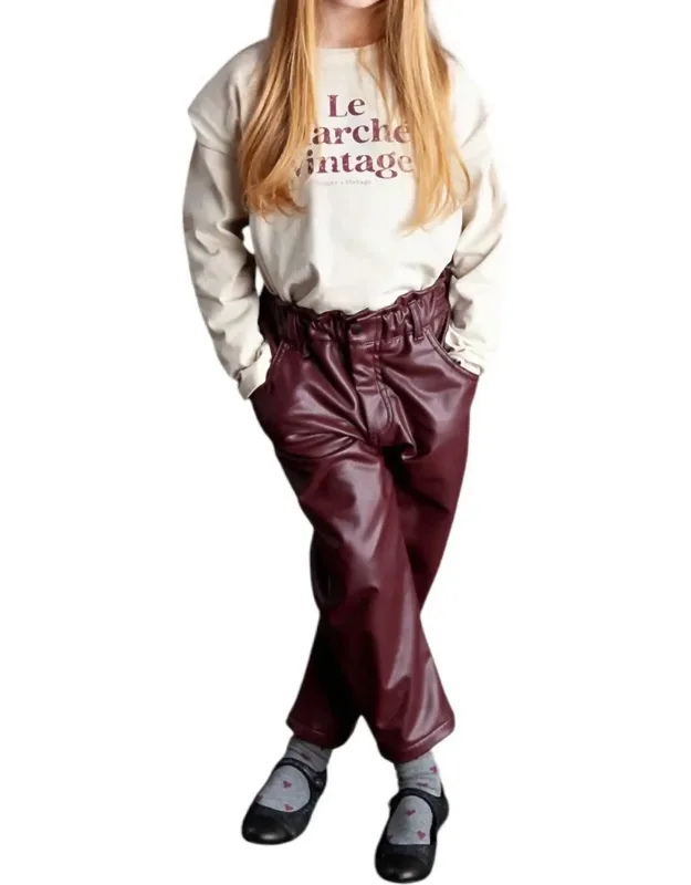 Synthetic Leather Pants